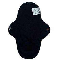 MEDIUM M Cloth Menstrual Pad - BLACK