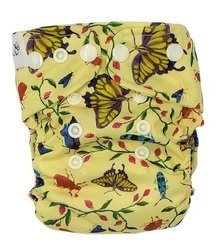 Pocket diaper, one-row snaps, MINI OS 4-11kg INSECTS