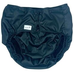 Reusable diaper for adults with insert - BLACK