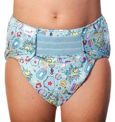 Reusable diaper for adults with insert - DJ BOBO