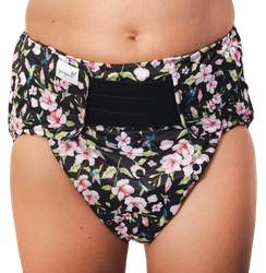 Reusable diaper for adults with insert - HUMMINGBIRDS