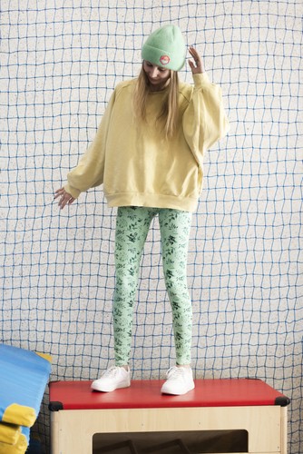 Long Leggings with High Waist - Mint Green - Comfortable and Stylish