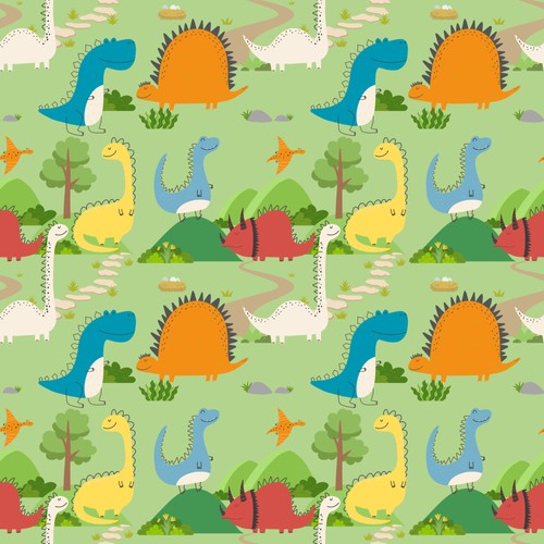 AIO (all in one) Diaper Mini OS 5-11kg - DINOSAURS