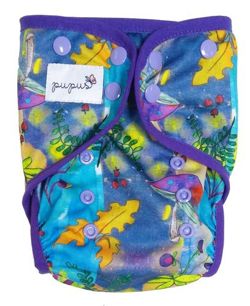 Diaper Cover with elastic piping - MAGIC FOREST XL 10-20kg