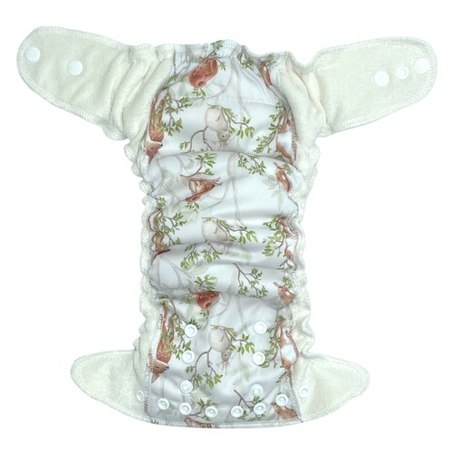 Fitted diaper with PUL & EVO up to 6kg "Day in the forest"