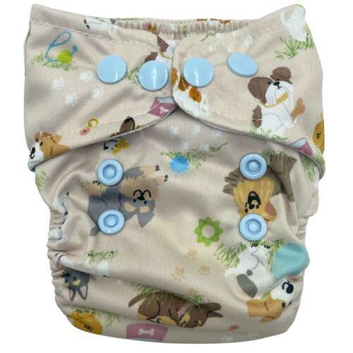 Newborn Pocket Diaper 3-7kg - PUPPIES