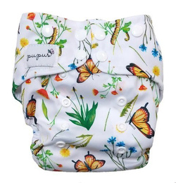 Pocket diaper IN THE GRASS  5-15kg - cotton inside