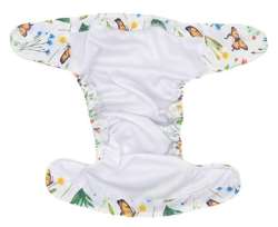 Pocket diaper, one-row snaps, OS In the grass