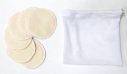 Reusable Bamboo Make-up Wipes, 6 pcs + laundry bag