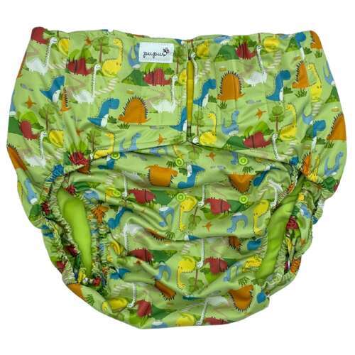 Reusable diaper for adults with insert - DINOSAURS