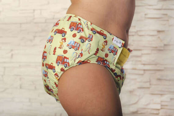 Reusable diaper for adults with insert - FIREMAN