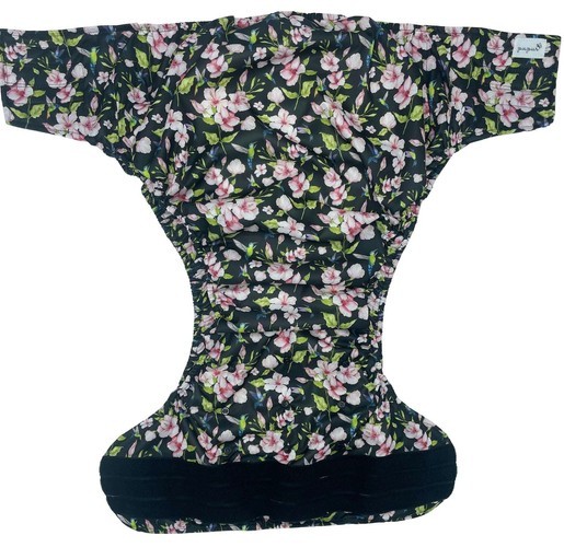 Reusable diaper for adults with insert - HUMMINGBIRDS