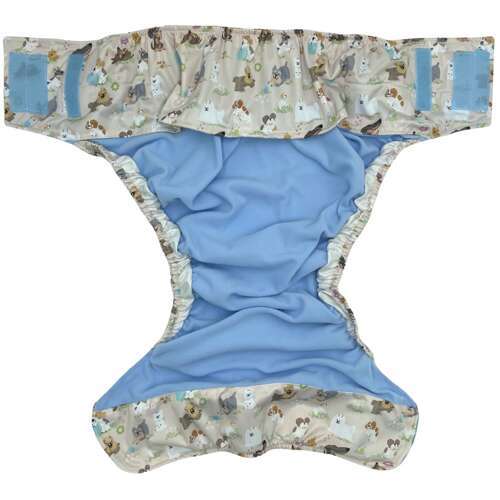 Reusable diaper for adults with insert -PUPPIES