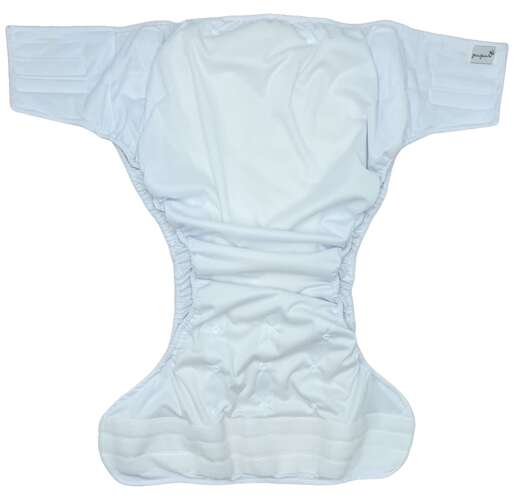 Reusable diaper for adults with insert - WHITE