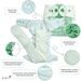 Fitted diaper with PUL & EVO 12-19 kg "Seahorse""