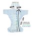 Reusable diaper for adults with insert - HUMMINGBIRDS