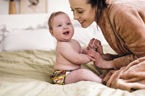 Taschenwindeln, einreihige Druckknöpfe, MINI OS 4-11kg DRACHEN