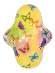 MEDIUM M Cloth Menstrual Pad - BUTTERFLIES