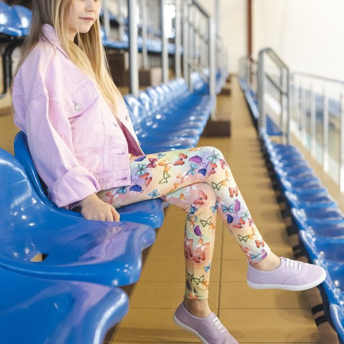 Lange Leggings für Kinder - Schmetterlinge