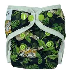 Diaper Cover with elastic piping - WILD CATS newborn 3-8kg
