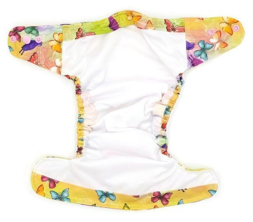 Scutece de buzunar, snap-uri pe un rând, OS Butterflies