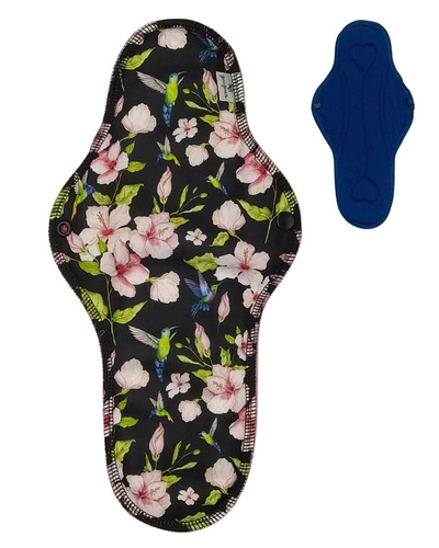NIGHT Cloth Menstrual Pad - HUMMINGBIRDS
