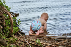 Pieluszka z kieszonką KONIK MORSKI 5-15kg - rzepy