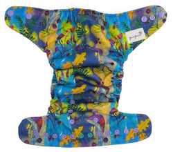 Pocket diaper, one-row snaps, OS MAGIC FOREST