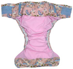 Reusable diaper for adults with insert - UNICORNS