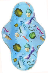 GROẞE L Stoffbinde für Damen - Libelle