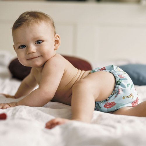 Scutece de buzunar, snap-uri cu două rânduri, OS, SEAHORSE