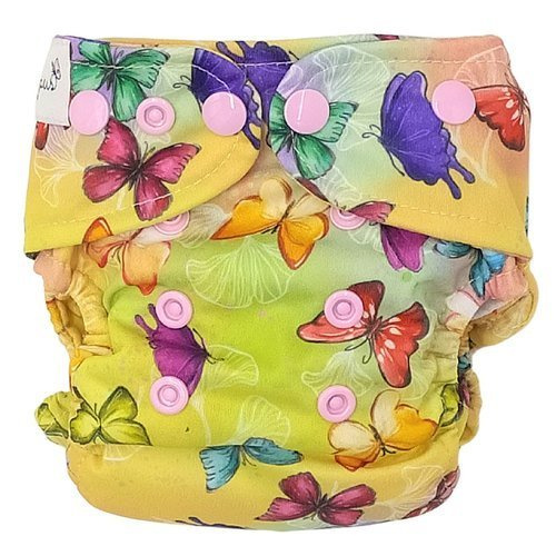 Pocket diaper, one-row snaps, MINI OS 4-11kg BUTTERFLIES