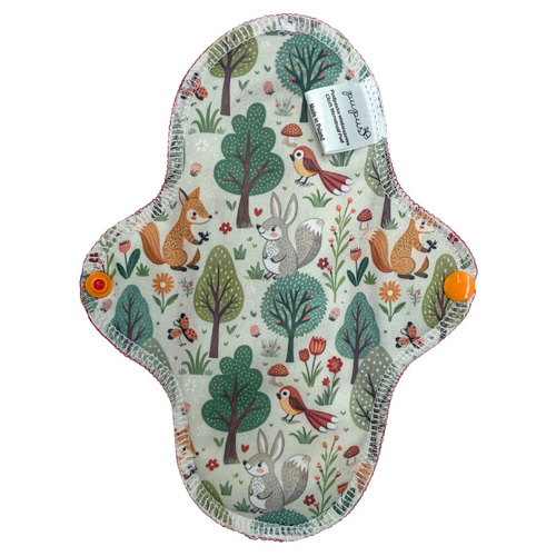 MEDIUM M Cloth Menstrual Pad - Forest Glade
