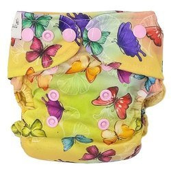 Pocket diaper, one-row snaps, MINI OS 4-11kg BUTTERFLIES