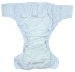 Reusable diaper for adults with insert - WHITE