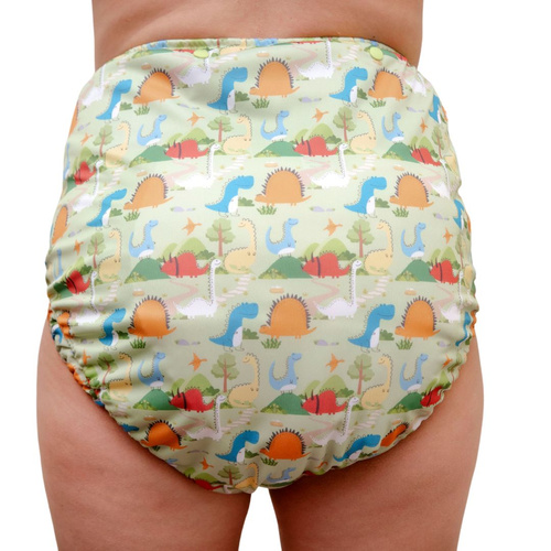 Reusable diaper for adults with insert - Dinosaurs