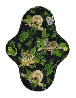 MEDIUM M Cloth Menstrual Pad - WILD CATS