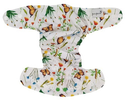 Diaper cover, one-row snaps Mini OS 4-11kg IN THE GRASS