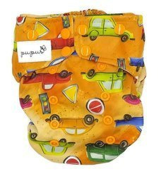 Taschenwindeln, Doppelreihe Druckknöpfe, One Size, Autos