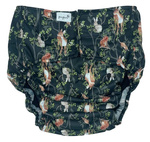 Wiederverwendbare Stoffwindel für Erwachsene mit Saugeinlage – NACHT IM WALD