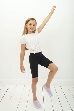 Short Leggings for Kids Black For Sport and Everyday