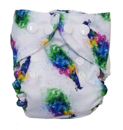 Newborn Pocket Diaper 3-7kg - Peacock