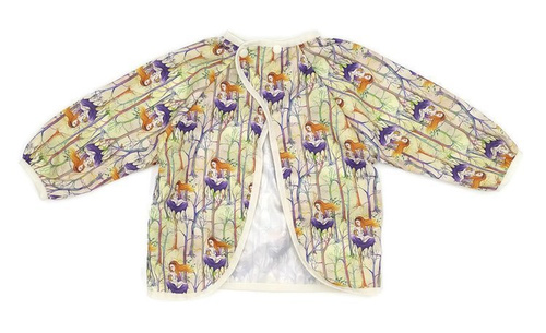 Long sleeved bib, waterproof, with built-in pocket bag In the BREASTFEEDING