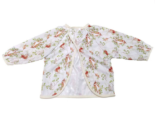 Ärmel-Lätzchen, wasserdicht, mit integrierter Tasche im Motiv TAG IM WALD