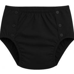 Protective Swim Shorts for Teens - BLACK