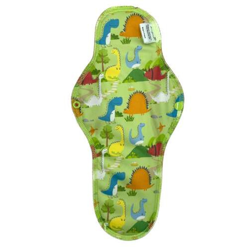 Absorbant menstrual pentru noapte din material textil - DINOZAURI