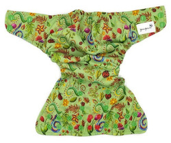 Pocket diaper, double-row snaps, OS, FLOWERS