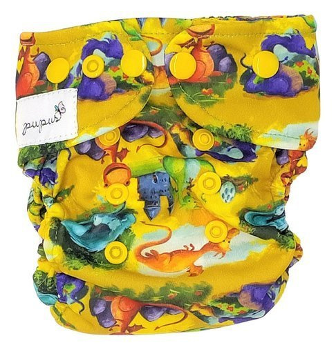 Taschenwindeln, einreihige Druckknöpfe, MINI OS 4-11kg DRACHEN