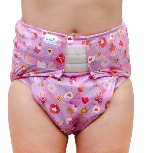 Reusable diaper for adults with insert - SWEETS