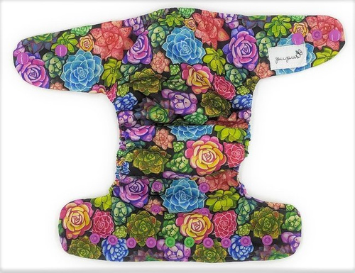 Scutece de buzunar, un rând de snap-uri, MINI OS 4-11kg SUCCULENTS